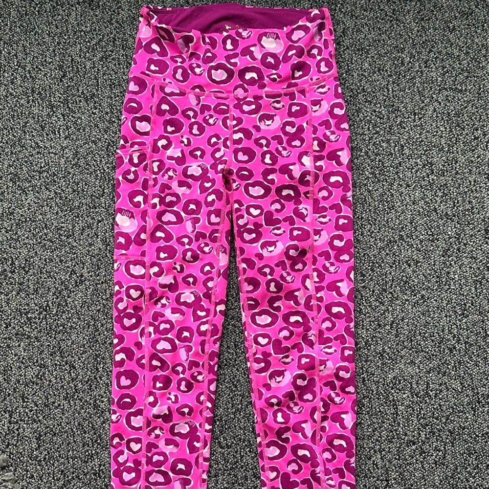 Lilly Pulitzer Pink Leopard Luxletic Leggings XS